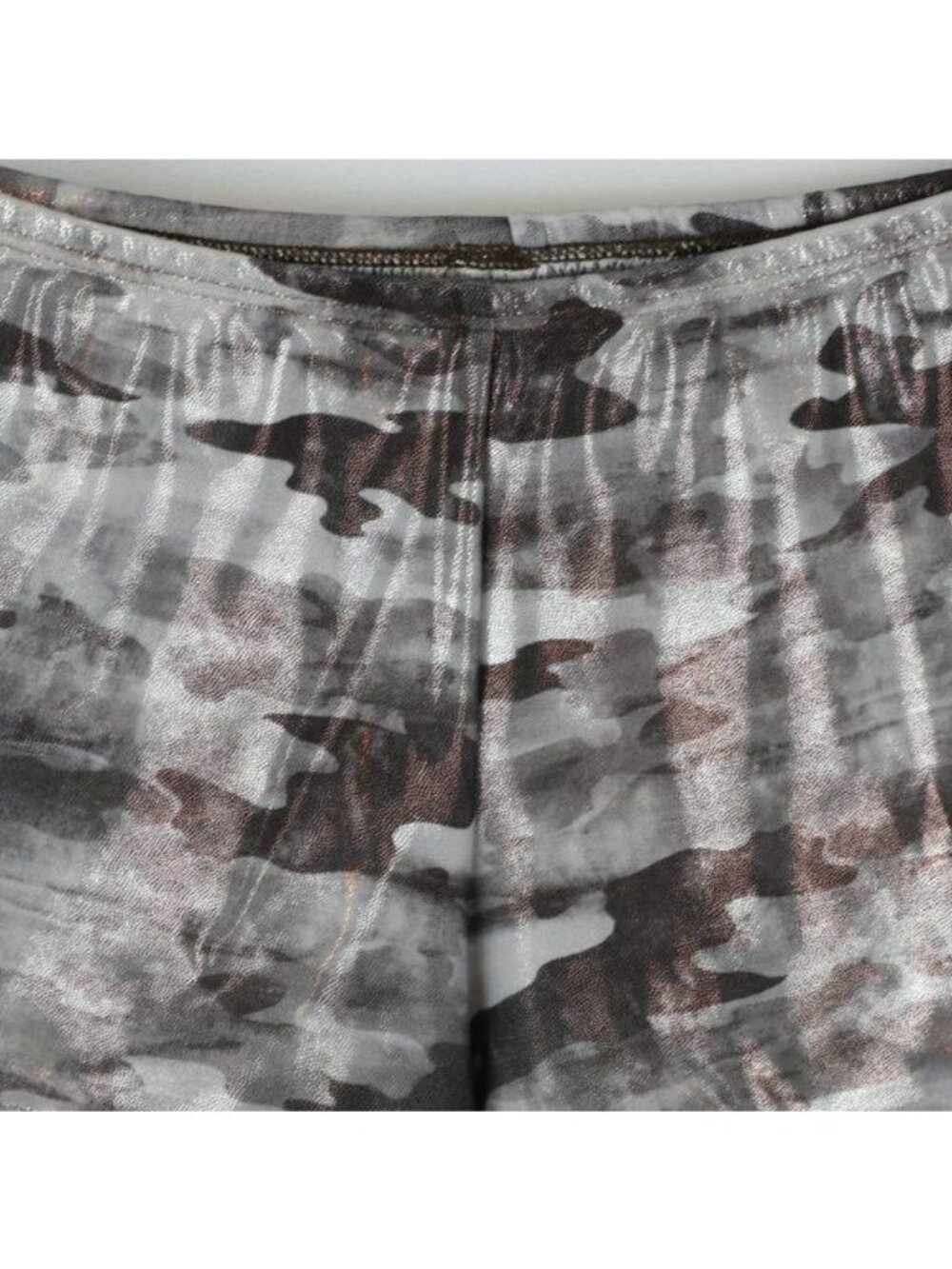 Monkeybar Buddies Cosmic Camo Girls Size 10 Gray Spandex Gymnastics Shorts - Picture 2 of 6